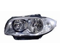 Faro Fanale Anteriore per Bmw Serie 1 2007-2011 Parabola Grigia Sinistro