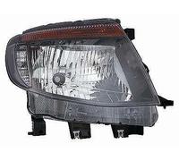 Faro proiettore H4 parabola nera guida sx per Ford Ranger 2012-4/2016