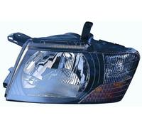 Faro Fanale Anteriore per Mitsubishi Pajero 2001-2002 Parabola Nera Sinistro