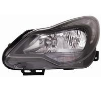 Faro Fanale Anteriore per Opel Corsa 2011-2014 Parabola Nera Sinistro