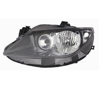 Faro Fanale Anteriore per Seat Ibiza 2008-2012 Parabola Nera Sinistro