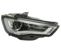 Faro Fanale Anteriore Xenon Led per Audi A3 2012-2016 Destro Parabola Nera