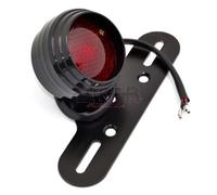 Faro Fanale posteriore Moto Custom Cafe Racer porta targa nero opaco universale