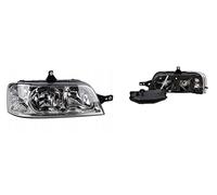 Faro Fanale Proiettore Anteriore DX Destro Per Ducato Jumper Boxer 244 da 2002 a 2006 H7 H1 Cromato Predisposto Regolazione Elettrica Gruppo Ottico Luce Fanalino