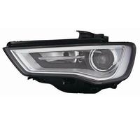 Faro Fanale Anteriore Xenon Led per Audi A3 2012-2016 Destro Parabola Nera