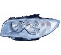 Faro Fanale Anteriore per Bmw Serie 1 2004-2007 Parabola Cromata Destro