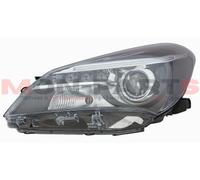 Faro Fanale Proiettore Parab.Nera Per Toyota Yaris 2014-2016 HIR2-WY21W-LED Sx