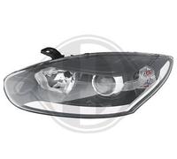 Faro fanale proiettore sinistro MEGANE 2014-2016 nero H7+H7 con motorino