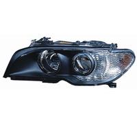 FARO FANALE PROIETTORE SX 2H7 PRED REG ELETT PER BMW 3 E46 CC 2003> PAR NERA BIA