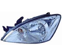 Faro proiettore H4 parabola cromata guida sx per Mitsubishi Lancer 2003-2008