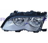 FARO FANALE PROIETTORE SX SINISTRO 2H7 C/MOT.EL BMW SERIE 3 E46 01>04 PAR.SILVER