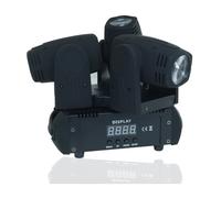 FARO FARETTO 3 LED RGBW TESTA ROTANTE EFFETTI DISCO DJ FLASH COLOR LED STROBO