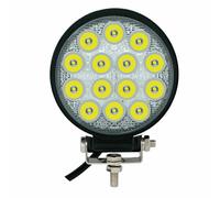 FARO faretto 42Watt 14 LED ROTONDO per AUTO JEEP BARCA nebbia 12V ip67 1€catalog