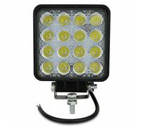 FARO faretto 48Watt 16 led QUADRATO x AUTO JEEP BARCA nebbia 12V ip67 1€catalogo