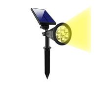 Faro Faretto 7 Led Da Giardino Picchetto con Pannello Solare Crepuscolare 200Lmn