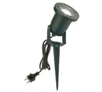 Faro Faretto con Picchetto Ip44 Gu10 50W 220V Colore Nero per Esterno Linea