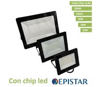 FARO FARETTO LED 20W 30W 50W 100W 200W SLIM ESTERNO ULTRA SLIM IP65 IMPERMEABILE [EEK: A+]