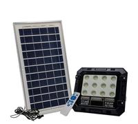 Faro faretto led 50w 6500k SMD FOYU con pannello solare IP67 crepuscolare con telecomando