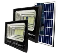 FARO FARETTO LED 800W e 1000W CON PANNELLO SOLARE RICARICABILE