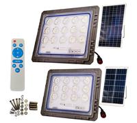 FARO FARETTO LED DA ESTERNO CON PANNELLO SOLARE 100W-1000W POTENTE LUMINOSO IP66 [EEK: E]