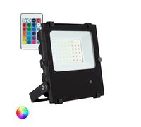 Faro faretto led rgb proiettore 30w 50w 100w con telecomando ip65 da esterno [EEK: A]