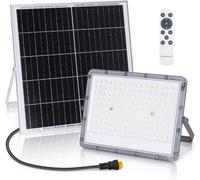 FARO FARETTO SOLARE LED 200W CON PANNELLO CREPUSCOLARE TELECOMANDO