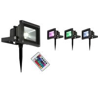 Faro Faretto Proiettore LED Esterno Esterni telecomando Giardino paletto IP54 [EEK: A+++]