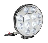 FARO FARETTO PROIETTORE SUPPLEMENTARE A 12 LED Ø 215 mm CROMO + STAFFA SUPPORTO