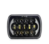 Faro Fari 1 Pezzo 2 Pezzi Faro Dell'automobile 5x7/6x7 LED DRL Più Luminoso Camion Hi-Lo Fascio Halo Luce Auto 30000LM 400W Per Jeep Per Wrangler YJ XJ MJ 84-01(1 Piece Type G)