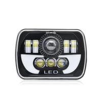 Faro Fari 1 Pezzo 2 Pezzi Faro Dell'automobile 5x7/6x7 LED DRL Più Luminoso Camion Hi-Lo Fascio Halo Luce Auto 30000LM 400W Per Jeep Per Wrangler YJ XJ MJ 84-01(1 Piece Type B)