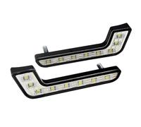 Faro Fari 2 Pezzi/set Super LED Per Auto DRL Auto Light LED Luminoso Impermeabile Fendinebbia Luce Di Marcia Diurna Tipo L Con Funzione On/Off(D'argento)