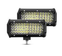 Faro Fari Anteriori 12V 24V Barra LED Offroad Spot Flood Combo Barra Luminosa A LED/Luce Da Lavoro Per Camion Auto SUV 4WD 4x4 Barca ATV Barra Fari A LED(2 Piece 144W led bar)