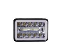 Faro Fari Anteriori 4x6 Pollici LED Faro DRL H4651 H4652 H4656 H4666 H6545 Faro Per Cadillac Per Eldorado Per Buick Per Electra Per Pontiac 1975-1992(1 Piece Chrome b)