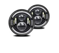 Faro Fari Anteriori Fari Rotondi Per Auto Da 7 Pollici Super Luminosi 200 W 20000 LM Per Jeep Per Wrangler Fari Fuoristrada Luci Blu Gialle Fari 6000 K(2 Piece)