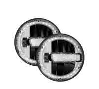 Faro Fari Anteriori Faro Da 7 Pollici A LED Per Auto Moto In Cristallo Len Per Jeep Per Wrangler TJ LJ JK CJ-8 CJ-7 1976-2017(2Piece)