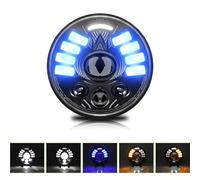 Faro Fari Anteriori Faro Universale A LED Da 12 V E 24 V Da 5,75 Pollici Per Motocicletta, Faro DRL Da 200 W E 200000 LM, Faro Super Luminoso(1 Piece)