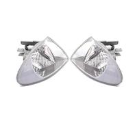 Faro Fari Anteriori Per BMW Serie 3 E46 Berlina 1998 1999 2000 2001 Indicatore Di Direzione Lampeggiante Fendinebbia Senza Lampadina Faro Anteriore Auto Lampada D'angolo(D'argento,Left and right)