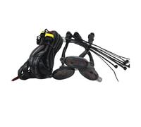 Faro Fari Anteriori Universal Car Anteriore LED Griglia Luce Ambra Fumé Bianco 4LED Grill Luce Eagle Eye Lampada Per Ford Per Raptor Per Off Road Trunk SUV(3 lights Yellow)