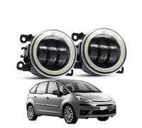 Faro Fendinebbia 2 X Fari Fendinebbia Angel Eye Per Auto 30 W LED Luci Diurne DRL H11 12 V Per Citroen C4 Per Picasso Per Grand 2006-2020 Auto Fendinebbia(Yellow and Yellow)