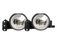 Faro Fendinebbia 2 X Per BMW E46 E60 E63 E90 525i 530i 545i 550i 323i 325i Per Canbus Auto LED Fendinebbia Luci Diurne 9006 Angel Eye Fendinebbia DRL Auto Fendinebbia(White and White)