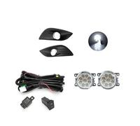 Faro fendinebbia Anteriore per Auto per Ford Focus 2 Mk2 2009 2010 2011 Fari fendinebbia Faro fendinebbia Copertura Griglia Cornice cromata Cablaggio Interruttore Kit Accessori Faro