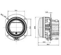 HELLA 1N0 011 988-011 LED/DE-Fendinebbia, 90mm Performance L4060, 24/12V
