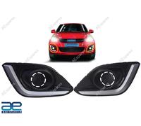 Faro Fendinebbia Lunetta Set Griglia Paraurti Anteriore Dx E SX Per Suzuki Swift
