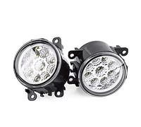 Faro Fendinebbia Rotondo a 9 LED per Auto DRL