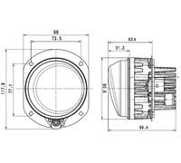 Faro Nebuloso Sinistro LED HELLA Per EVOBUS
