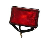 Faro fendinebbia WIPAC posteriore rosso, rettangolare, cornice nera