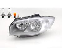 Faro Fronte Adatto A per BMW 1 E81 E87 09/04- 02/07 Sinistra Con Lampadine