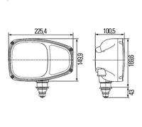 Faro HELLA 1EE 996 174-401