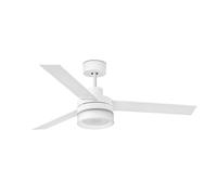 Faro Ice Ventilatore da Soffitto con Controllo Luce LED e Altoparlante Pale Reversibili 55W Bianco/Acero