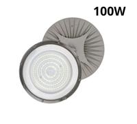 FARO INDUSTRIALE LED 100W DISCO ROTONDO UFO IP65 PLAFONIERA CAMPANA 6500K